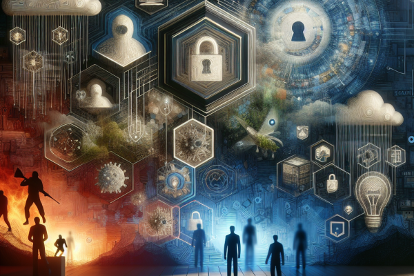 An image of a colorful and vibrant scene, with hidden threats lurking in the shadows. Stay alert and prepared for any surprises in the world of IT security news. #DataProtection #Cybersecurity #InformationSecurity #AIValidation #ThreatDetection