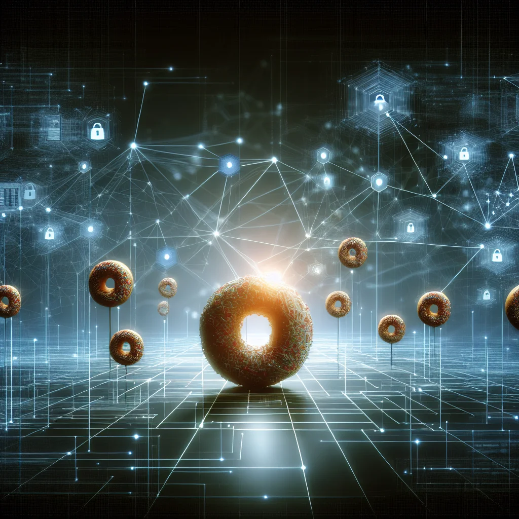 Image alt text: "Background image featuring hidden small donuts, symbolizing hidden vulnerabilities in the digital landscape. Stay tuned for IT security news and updates on protecting your systems."